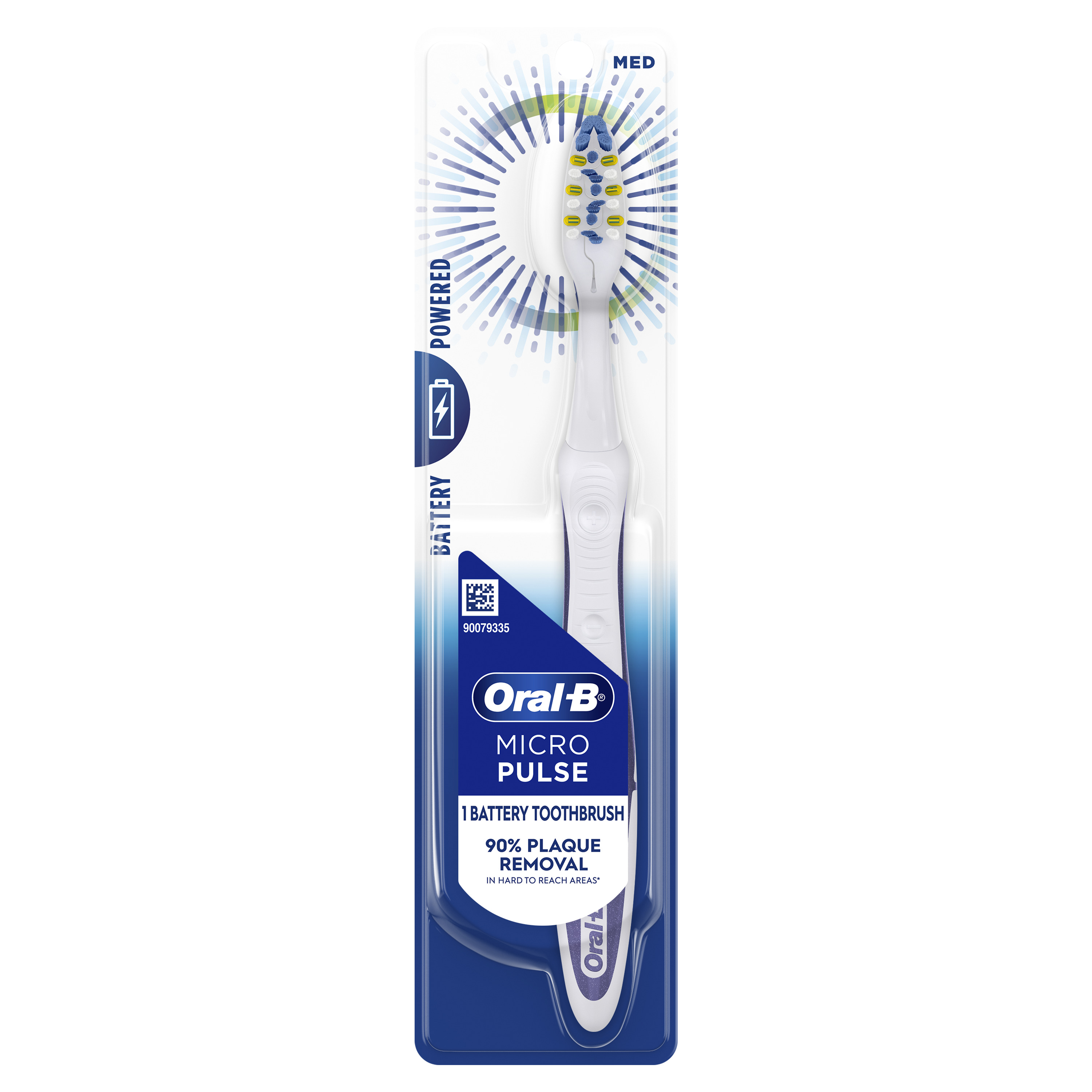 Oral-B Micro Pulse Battery Electric Toothbrush, Medium, 1 Ct Oral-B