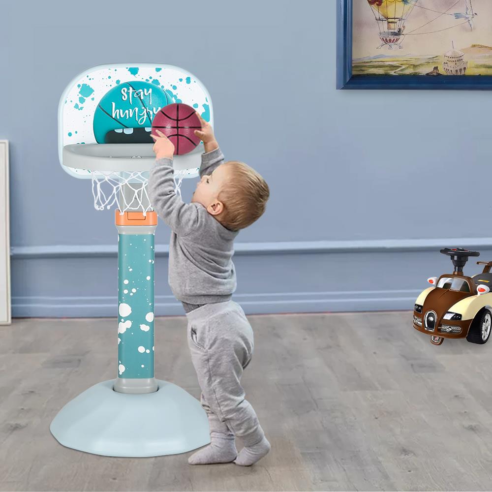 UBesGoo Kid/Toddler Adjustable Basketball Hoop w/ Ball Outdoor/Indoor UBesGoo