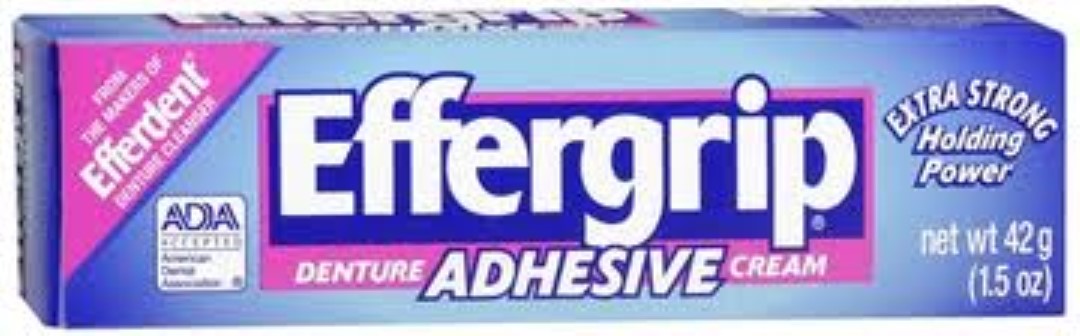 Effergrip Denture Adhesive Cream 1.50 oz (Pack of 6) Effergrip