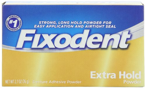 3 Pack - Fixodent Denture Adhesive Powder Extra Hold 2.70oz Each P&G