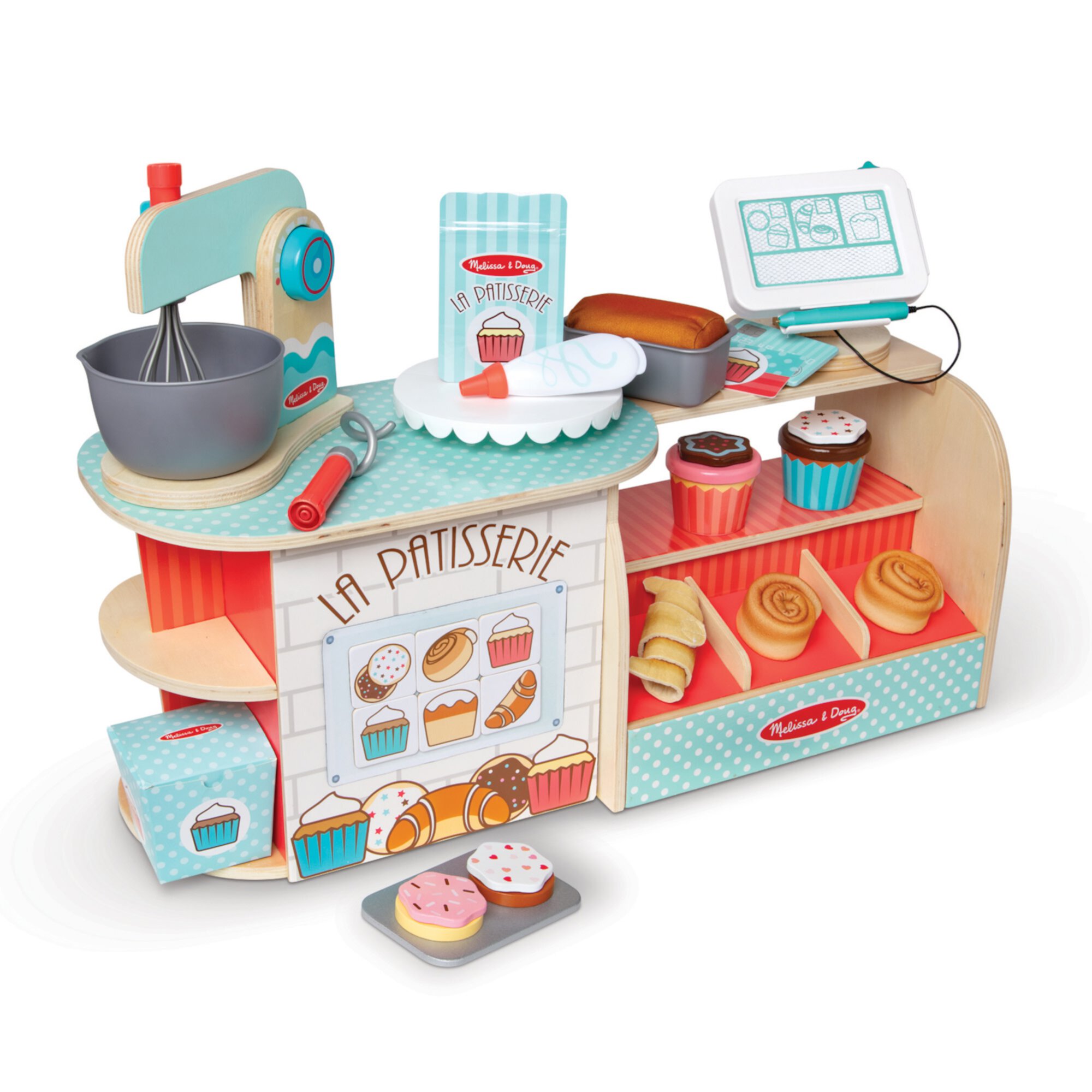 Melissa & Doug Wooden La Patisserie Bakery (39 Pieces) - FSC Certified Melissa & Doug