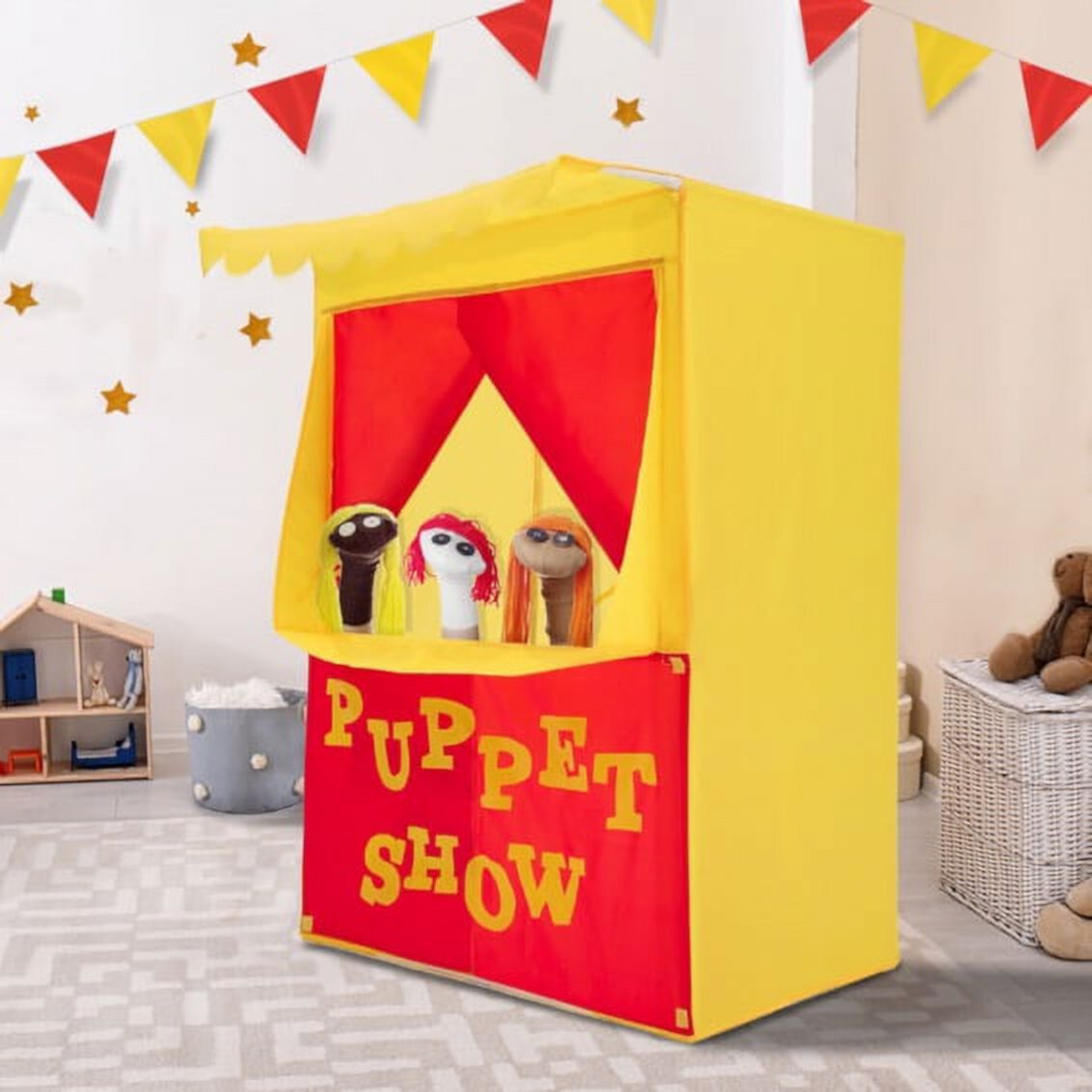 Children Play Tent Playhouse Puppet Theaters for Kids Alvantor