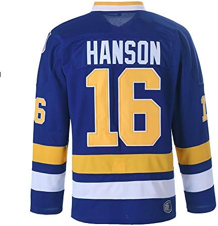 Youth Hanson Brothers Charlestown Chiefs 16 Jack 17 Steve 18 Jeff Slap Shot Movie Ice Hockey Jersey EHCSROP