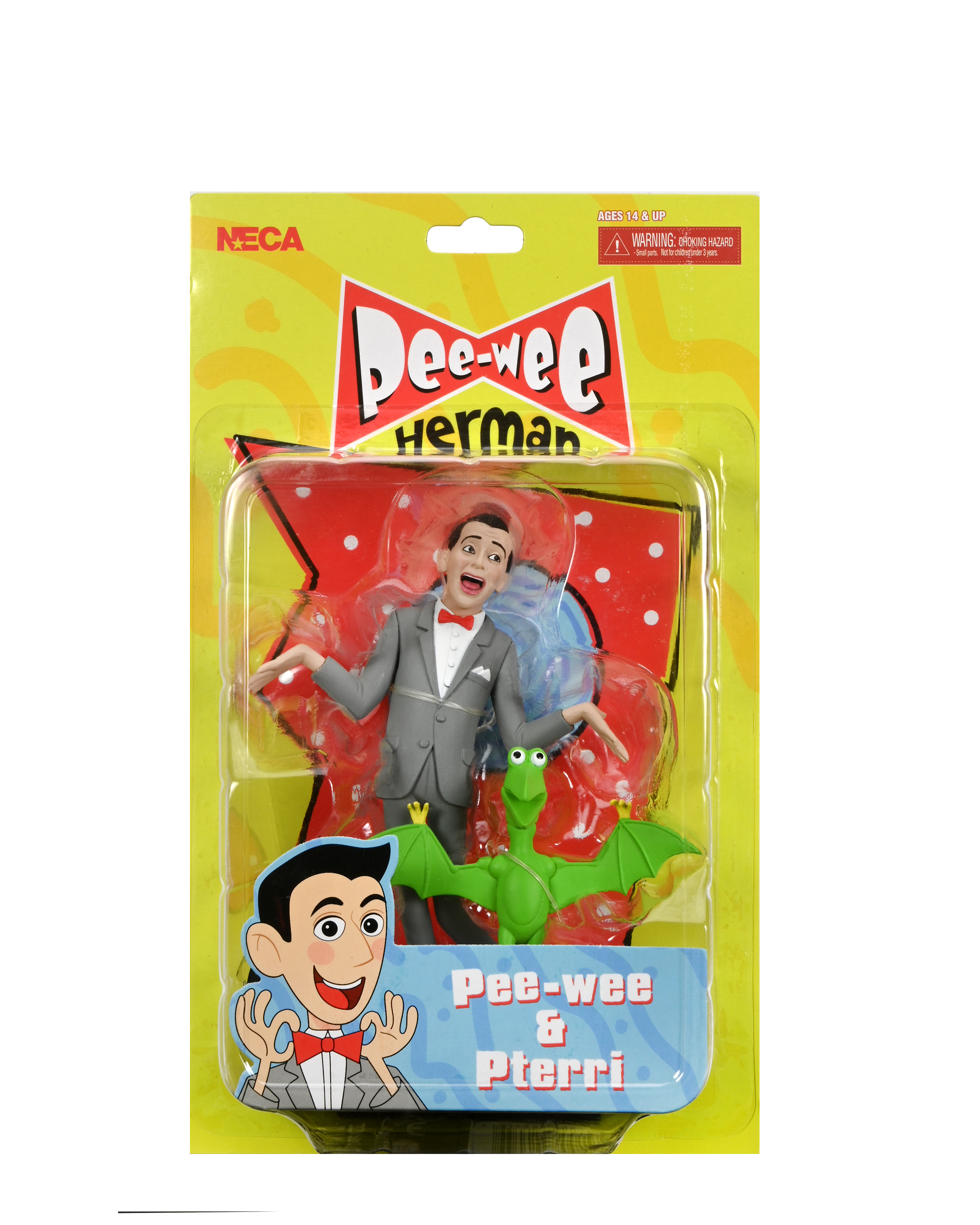 NECA - Pee-wee's Playhouse Toony Classics Pee-wee Herman 6-Inch Scale Action Figure NECA