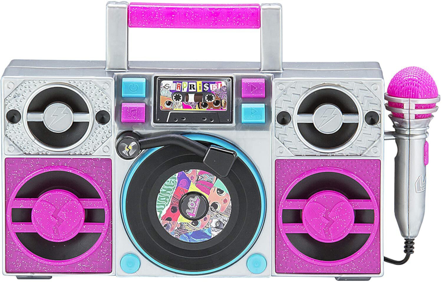 LOL Surprise OMG Remix Karaoke Machine Sing Along Boombox for Kids with Microphone L.O.L. Surprise!