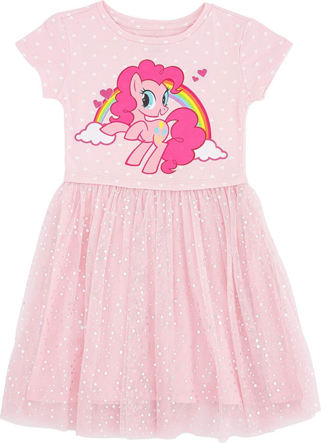 Детское Платье My Little Pony Короткий рукав Тюль 14/16-XLarge, Светло-розовое My Little Pony