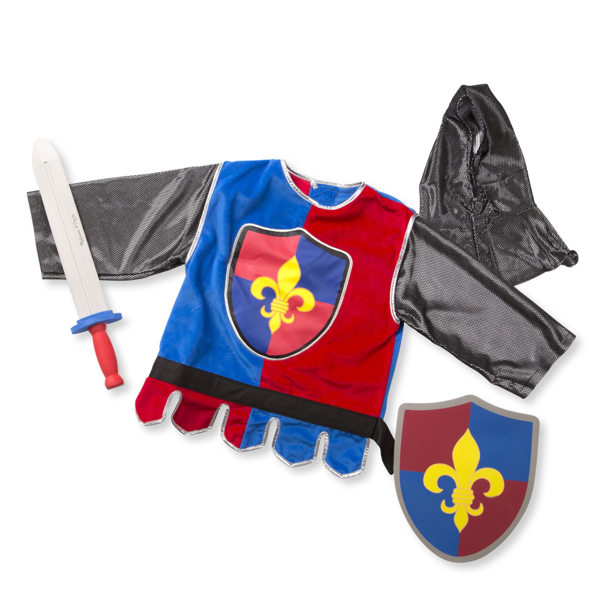 Melissa & Doug Knight Role Play Costume Dress-Up Set (4 pcs) Melissa & Doug