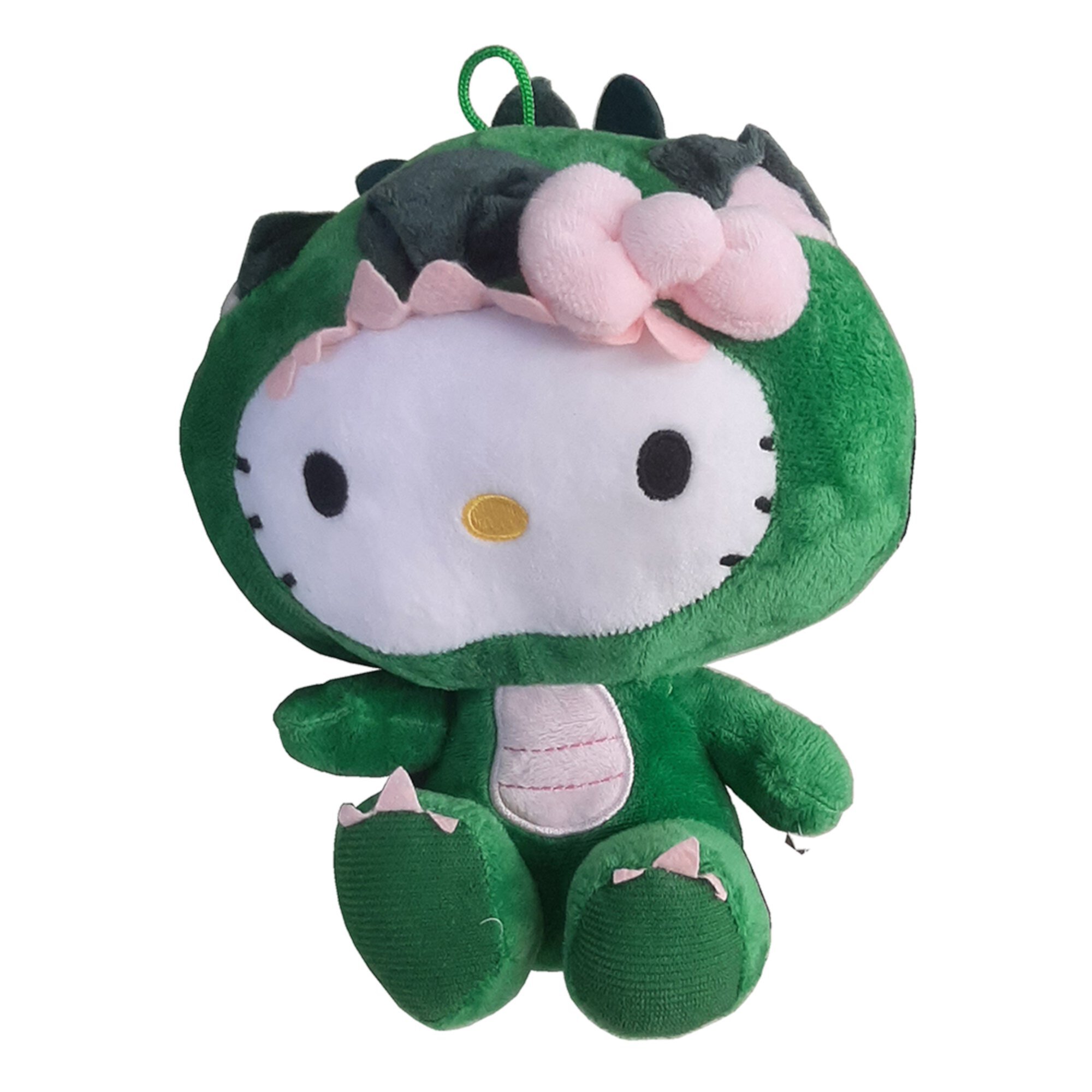 Sanrio Hello Kitty Green Dragon Costume Small 7" Plush Hello Kitty