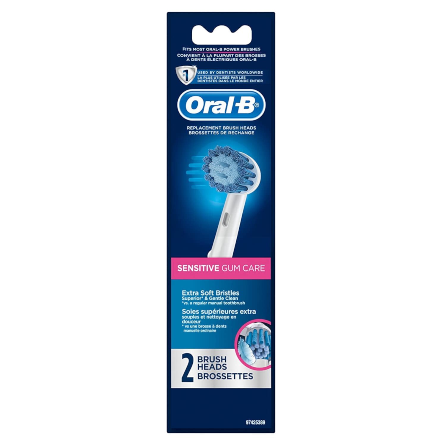 Oral-B Sensitive Gum Care Toothbrush Replacement Heads, 2 ct Oral-B