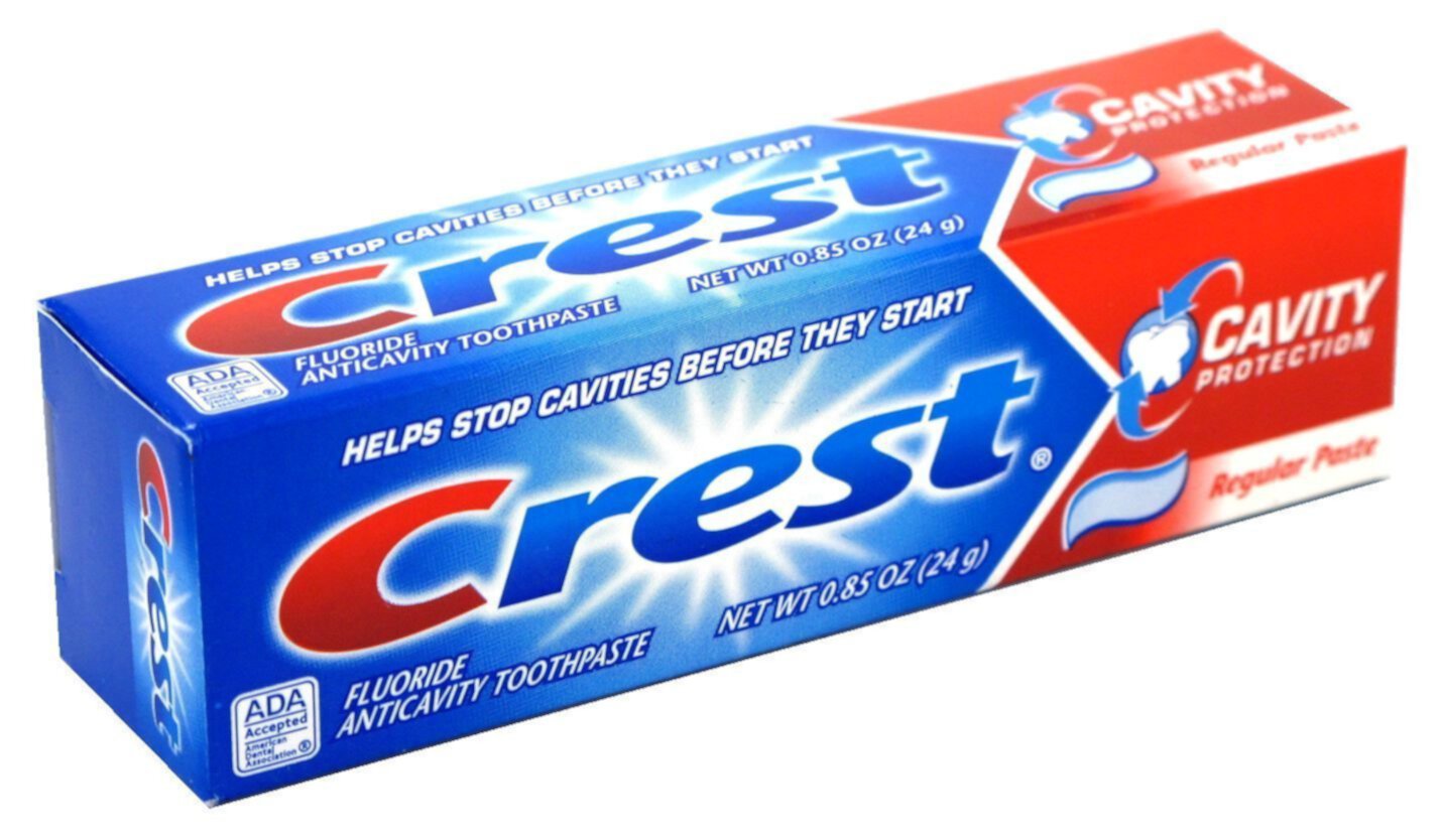 Crest Cavity Protection Dental Flouride Activity Toothpaste Regular, 0.85oz Crest