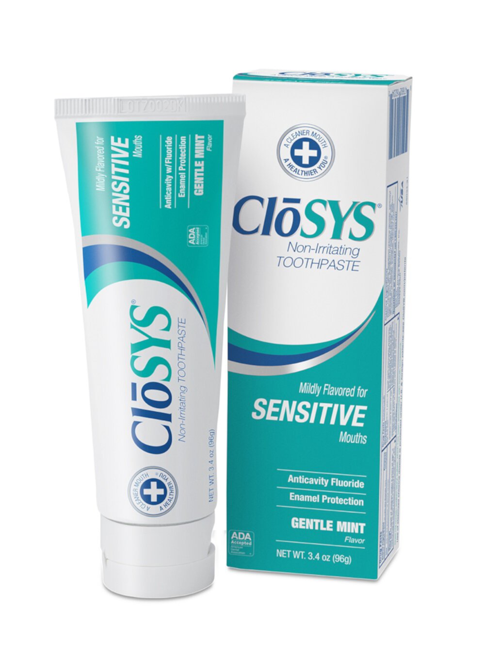 CloSYS Fluoride Toothpaste, Gentle Mint TSA Compliant, 3.4 oz CloSYS