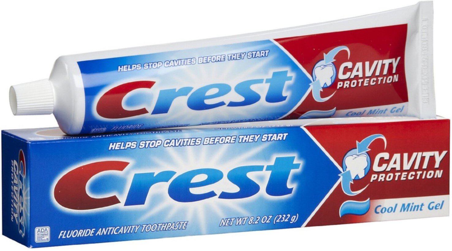 Crest Cavity Protection Toothpaste Gel Cool Mint 8.20 oz (Pack of 6) Crest