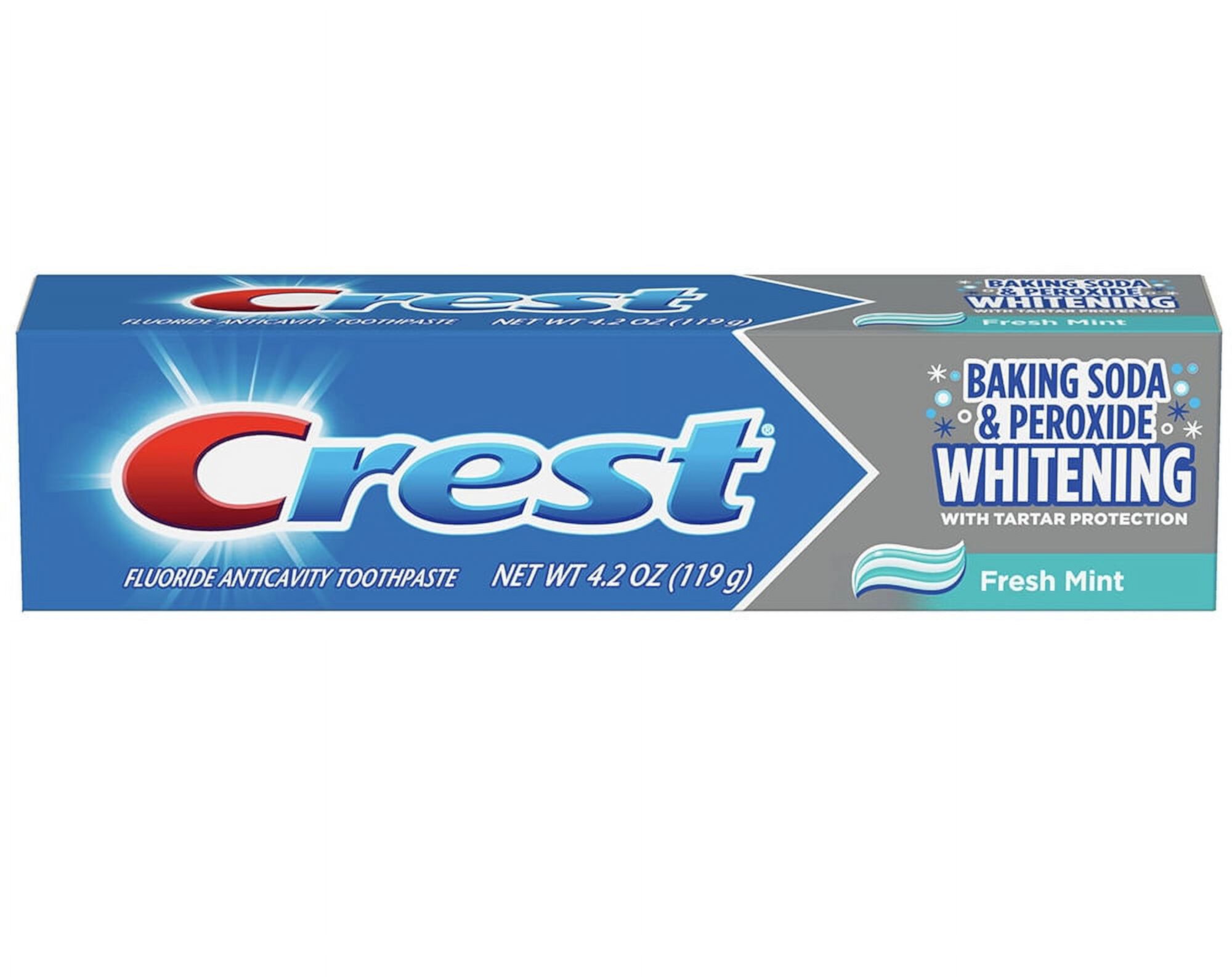 Crest Whitening Fluoride Anticavity Toothpaste Fresh Mint - 4.2 oz Crest