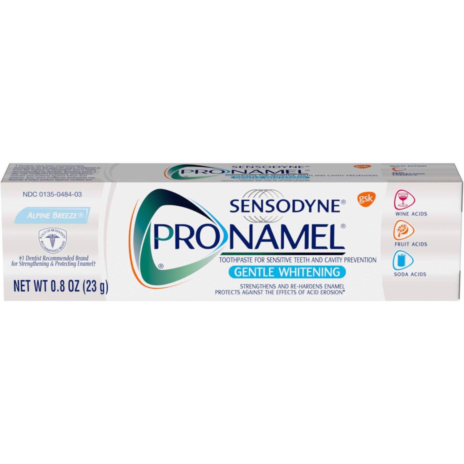 4 Pack Sensodyne Pronamel Gentle Whitening Travel Size Toothpaste 0.8 ounce each Sensodyne