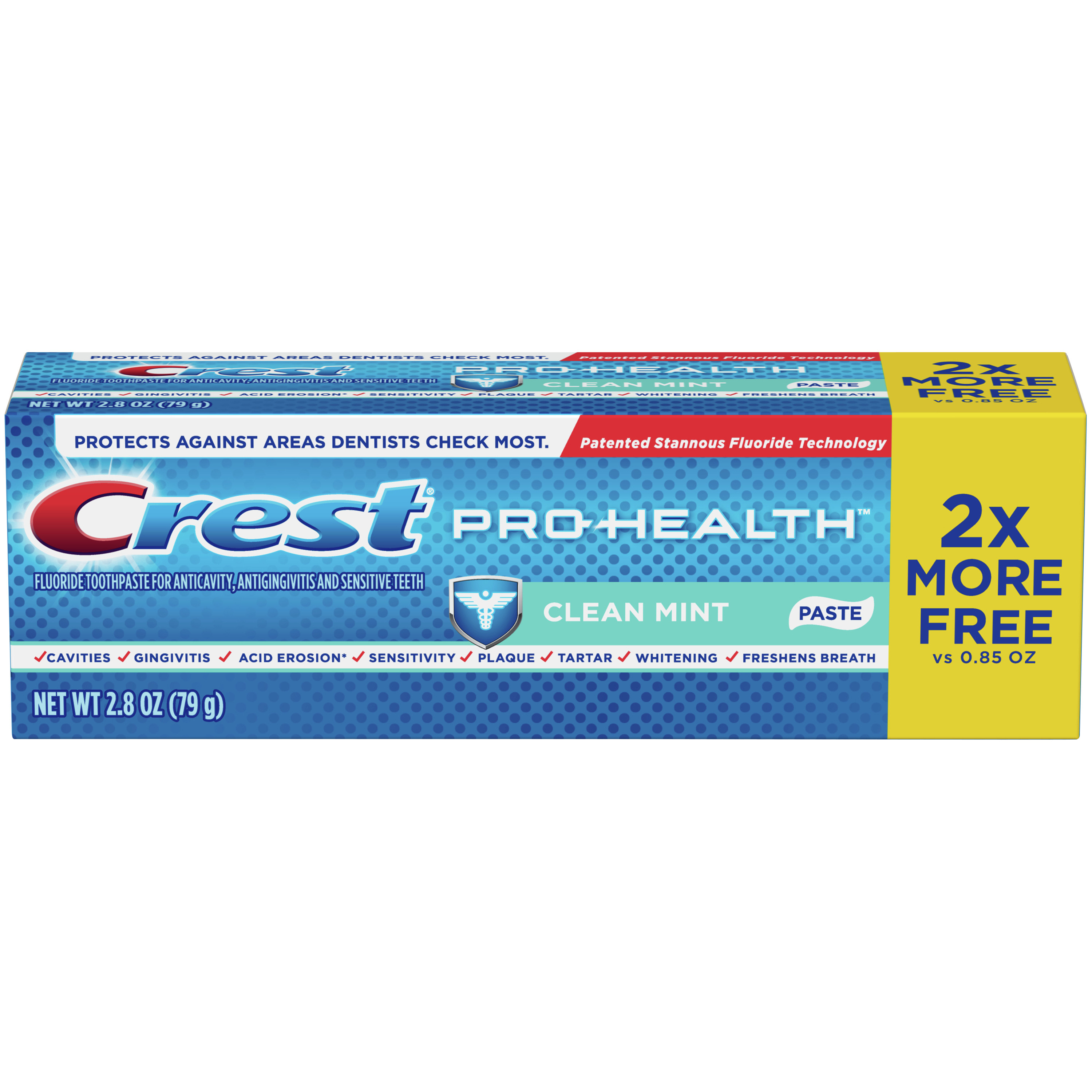 Crest Pro-Health Smooth Formula Toothpaste, Clean Mint Paste, 2.8 oz Crest