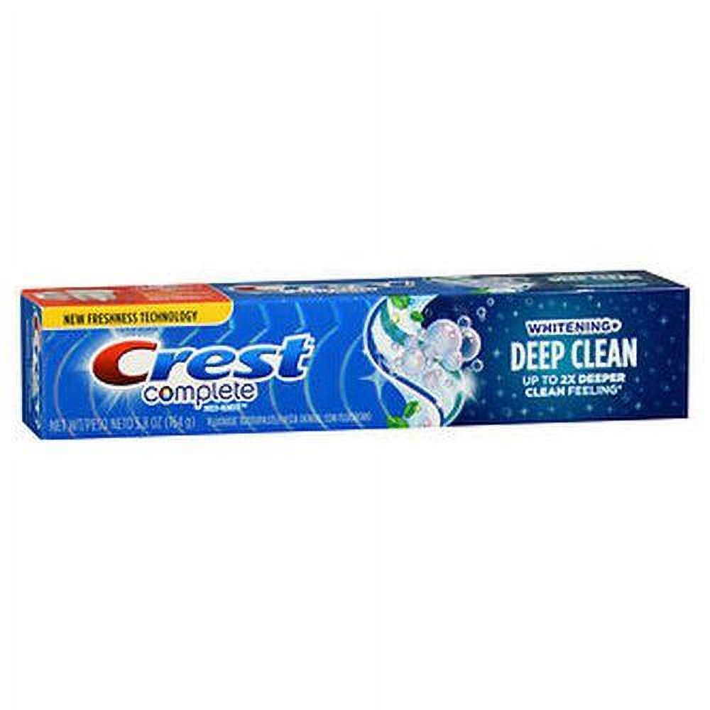 Crest Complete Fluoride Toothpaste Whitening + Deep Clean Effervescent Mint - 5.4 oz Crest