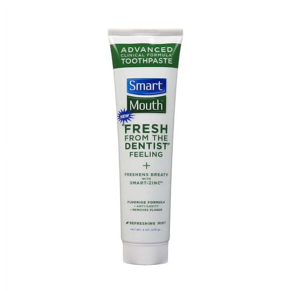 Smartmouth Whitening Toothpaste, Great Mint Flavor - 6 Oz SmartMouth