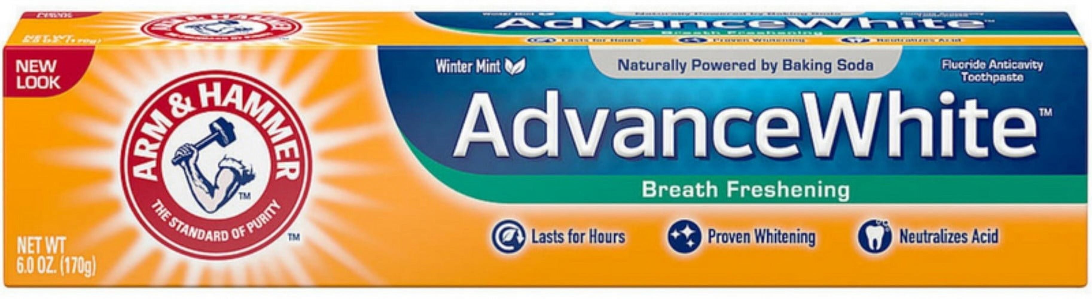 ARM & HAMMER Advance White Baking Soda Toothpaste, Winter Mint 6 oz Arm & Hammer