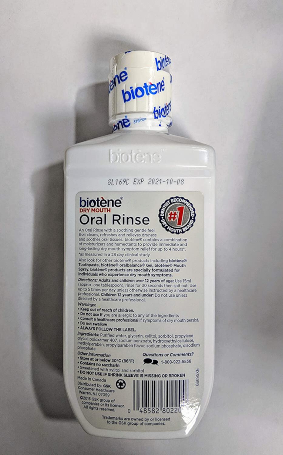 Biotene Dry Mouth Oral Rinse, Fresh Mint 8 oz Biotene