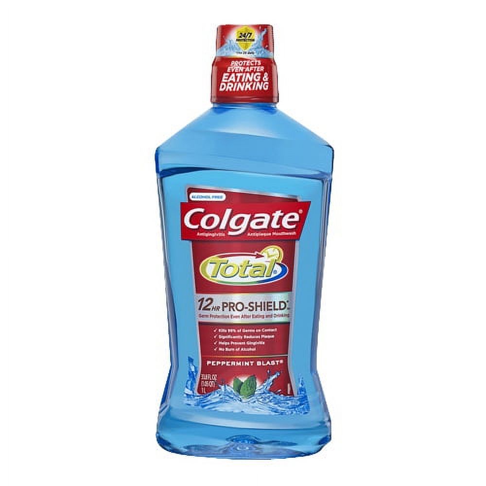 Colgate Total Advanced Pro-Shield Peppermint Blast Mouthwash, 33.8 Oz, 3 Pack Colgate