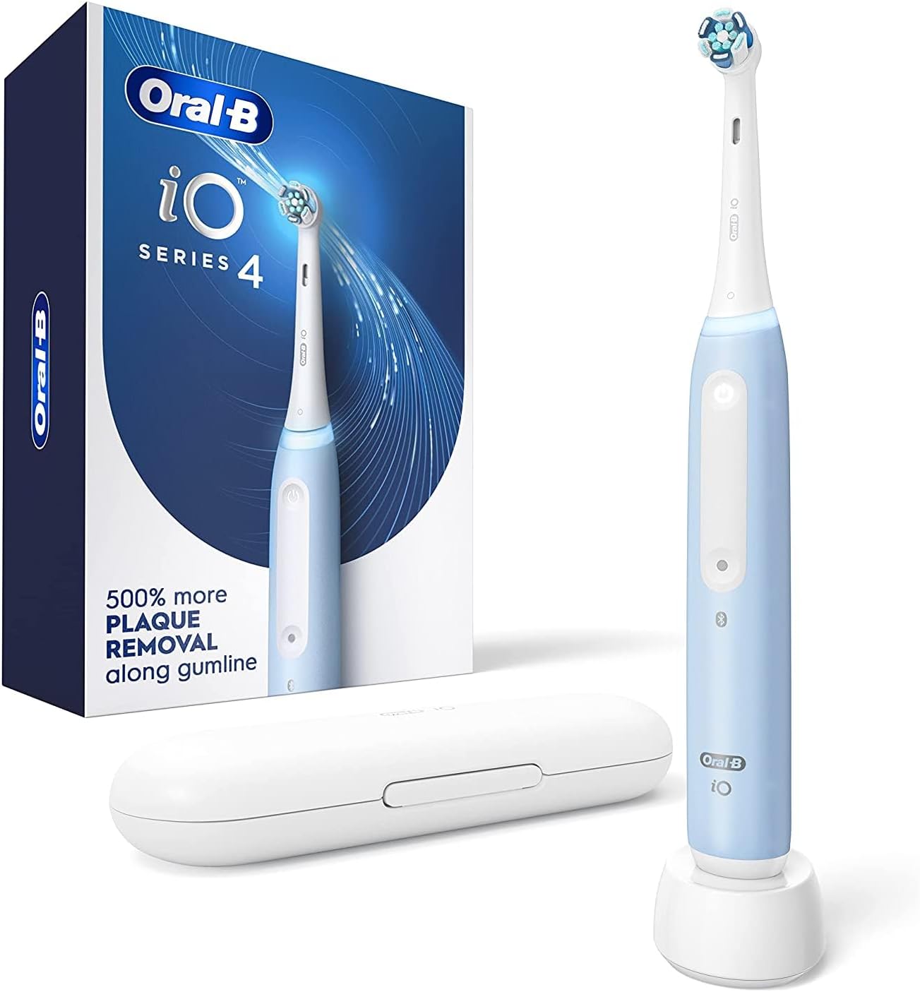 Oral-B iO Series 4 Rechargeable Electric Toothbrush, Blue Oral-B