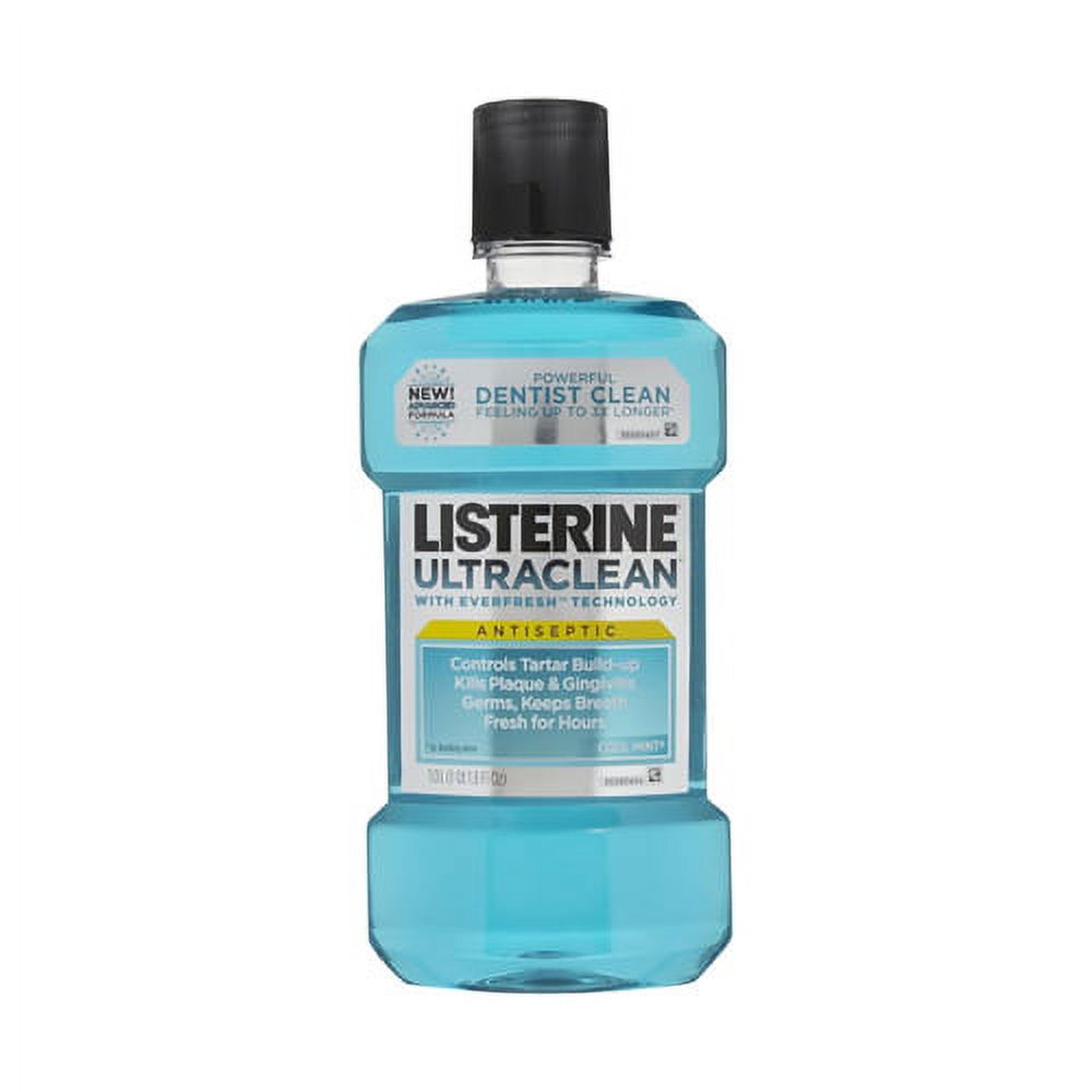 Listerine Ultra Clean Antiseptic Mouthwash, Cool Mint - 1 Ltr, 3 Pack Listerine