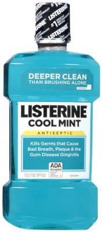 6 Pack - Listerine Antiseptic Mouthwash, Cool Mint 33.8 oz J&J