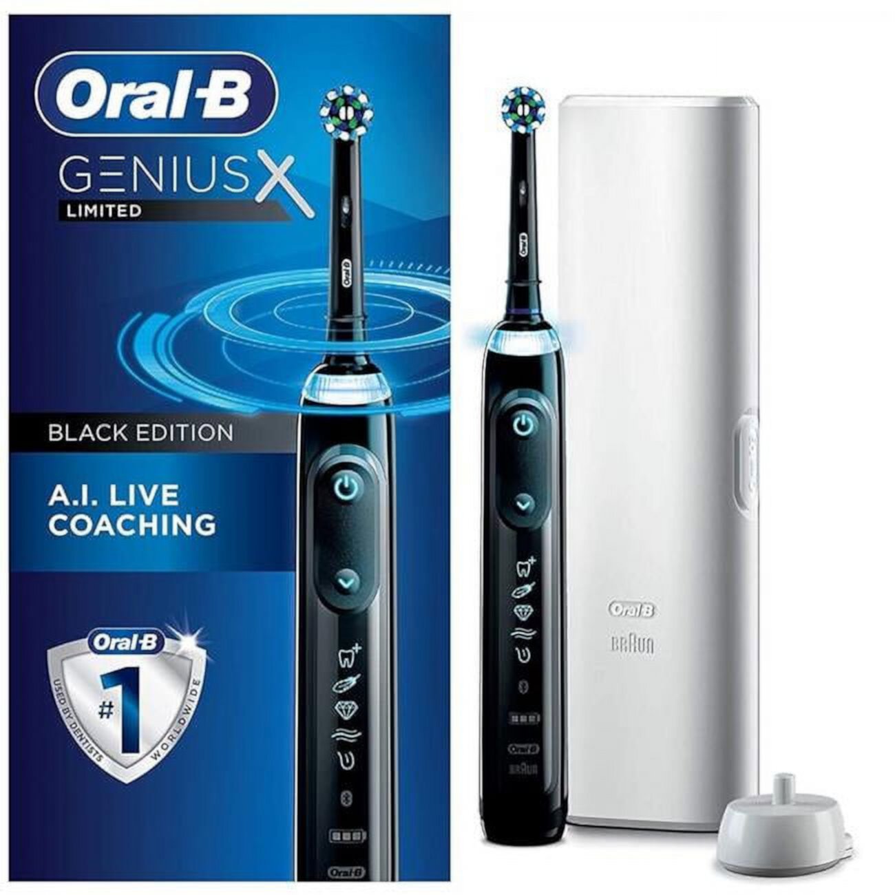 Oral-B Genius X Limited, Rechargeable Electric Toothbrush - Black Oral-B