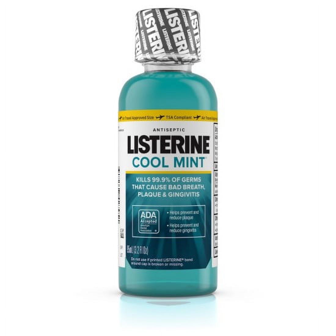 Listerine Cool Mint Antiseptic Mouthwash, 3.2 oz. - 2 Pack Listerine