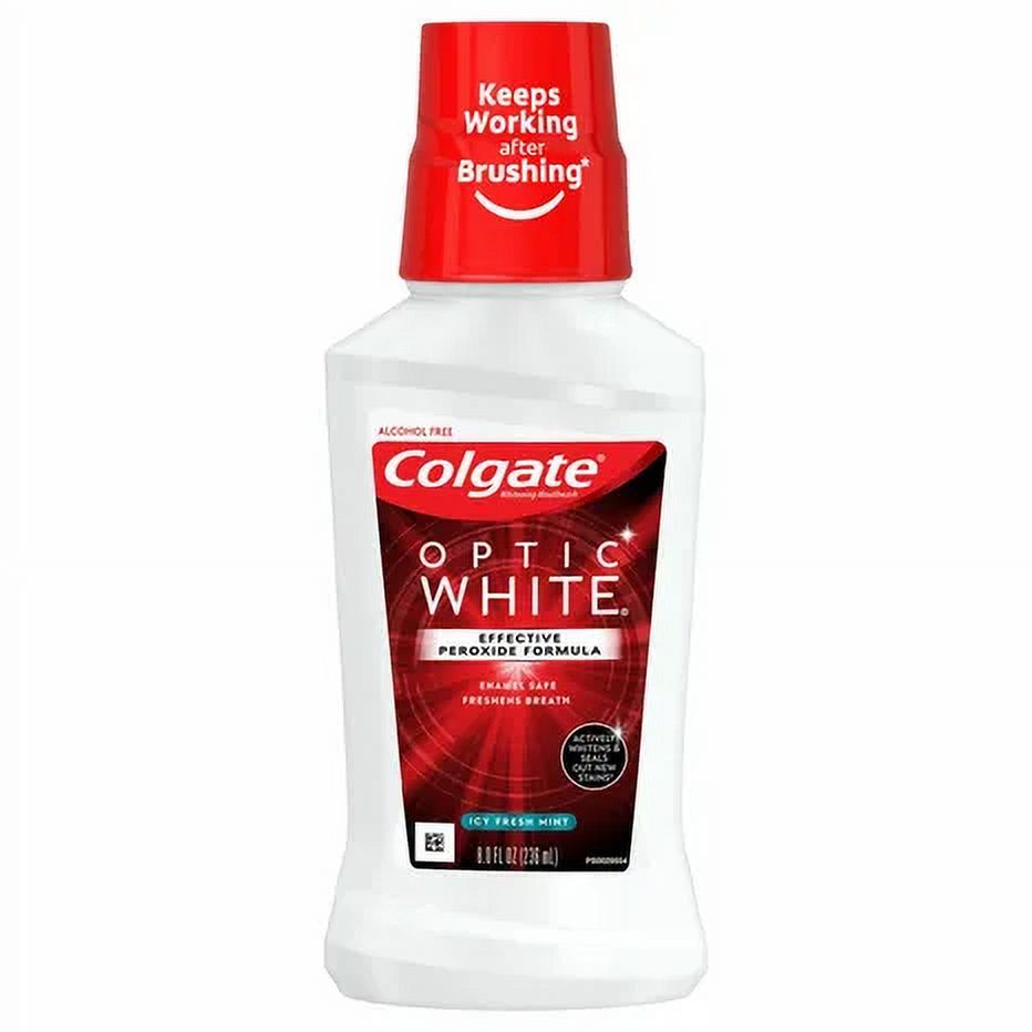 COLGATE OPTIC WHITE MOUTHWASH 8 OZ, 3 pack Colgate