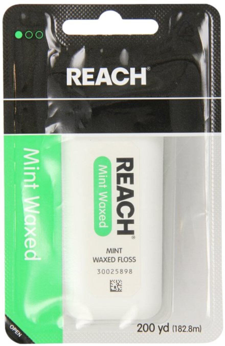 REACH Mint Waxed Floss 200 Yards (Pack of 4) Reach