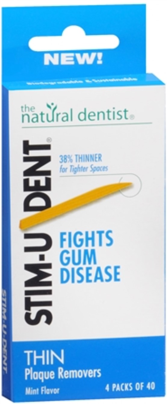 Stim-U-Dent Plaque Removers Thin Mint 160 Each (Pack of 3) Stim-U-Dent