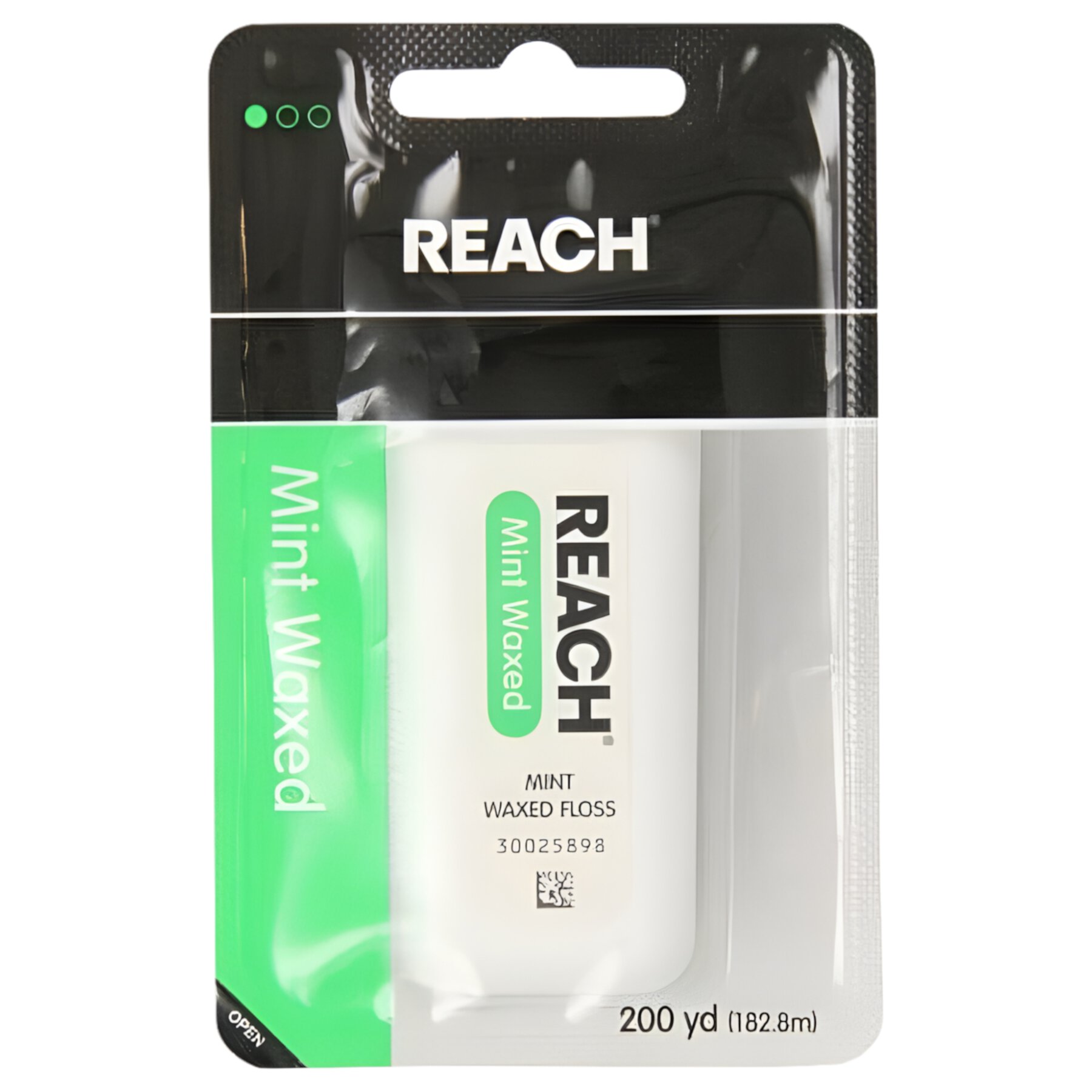 Reach Dental Floss, Waxed, Mint, 200 Yard Reach