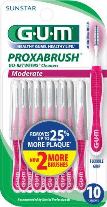 GUM Proxabrush Go-Betweens Cleaners Moderate G-U-M