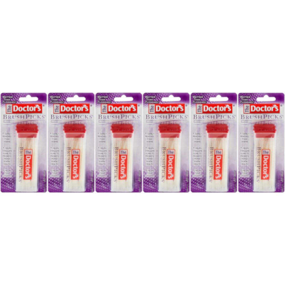 The Doctor's BrushPicks Interdental Toothpicks - 120 Count Ea (Pack of 6) Choice