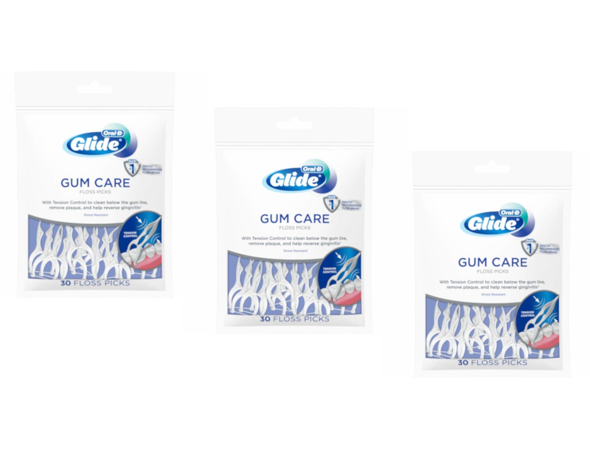 Glide Pro-Health Advanced Floss Picks 30 Ea (Pack of 3) Crest