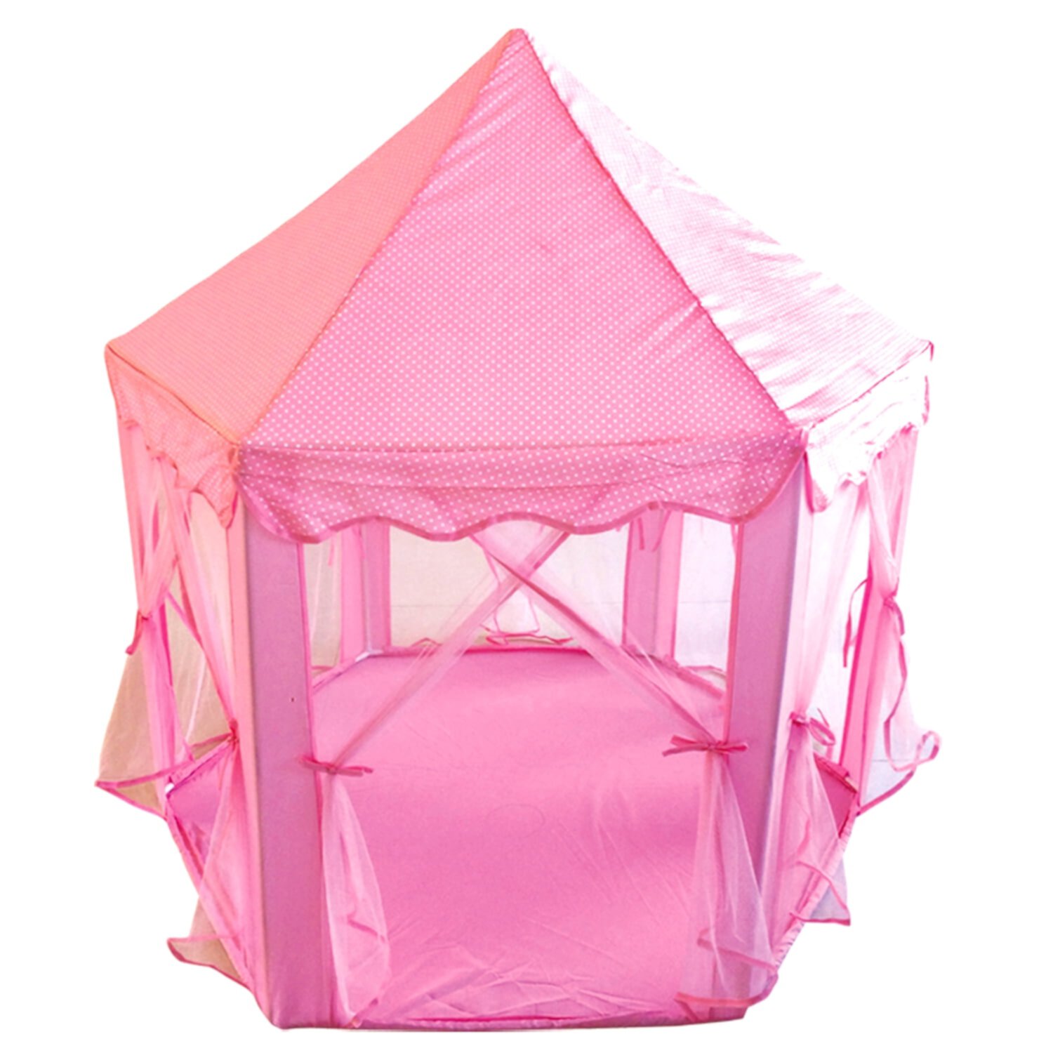 POCO DIVO Royal Gazebo Princess Castle Girls Outdoor Patio Pink Indoor Play Tent Hexagon Toy House Poco Divo