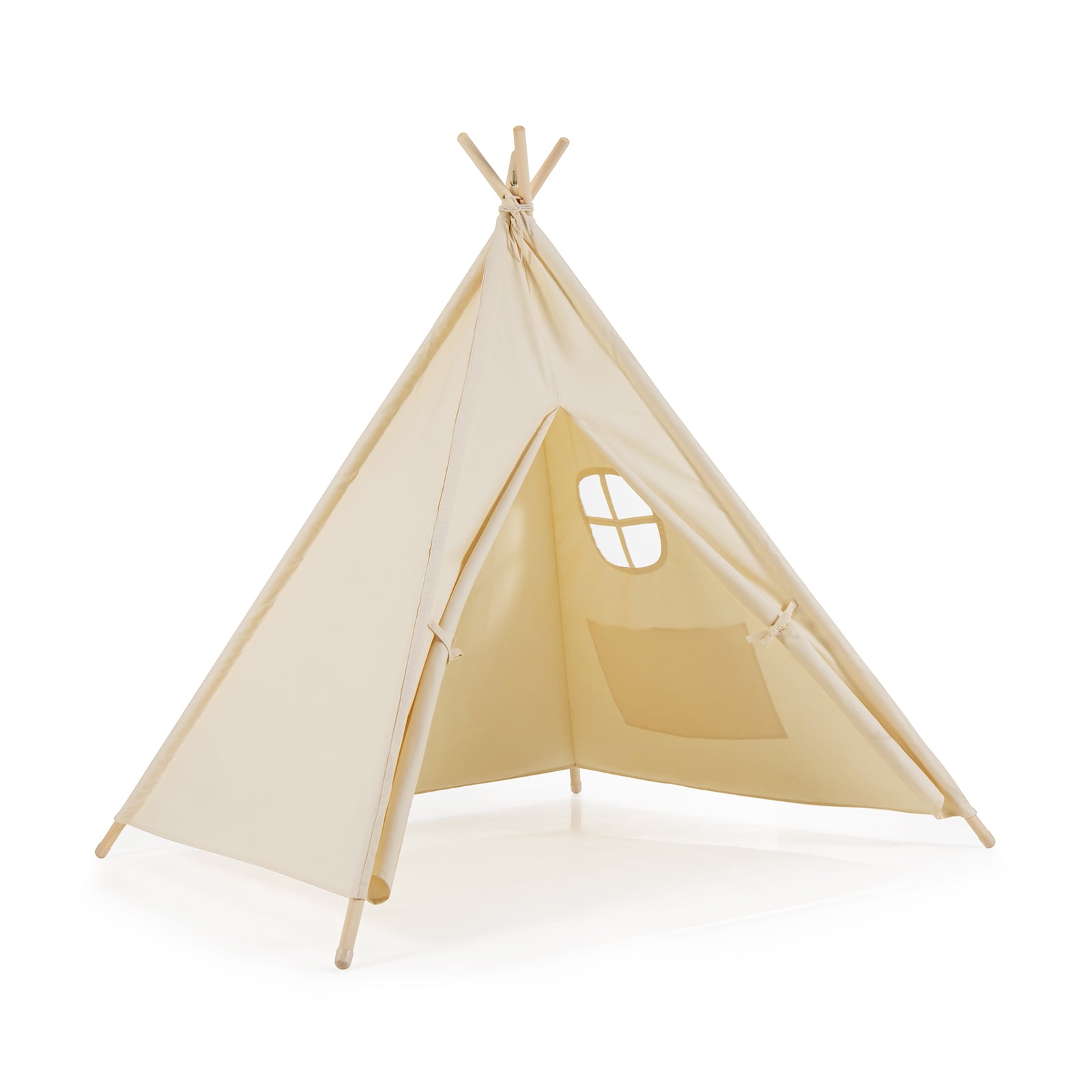 Foldable Kids Canvas Teepee Play Tent GLINTEX