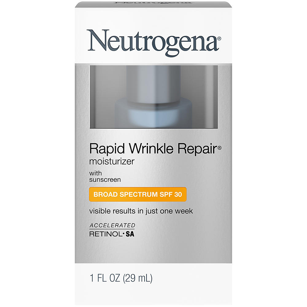 3 Pack Neutrogena Rapid Wrinkle Repair Moisturizer With Sunscreen SPF 30, 1 oz JOHNSON & JOHNSON