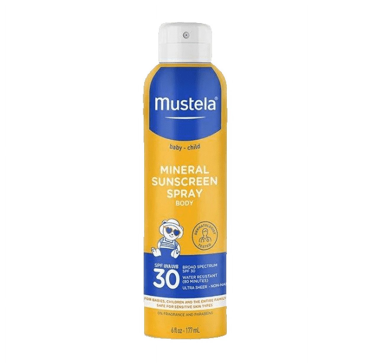 Mustela Mineral Sunscreen Spray Body Spf 30 Mustela