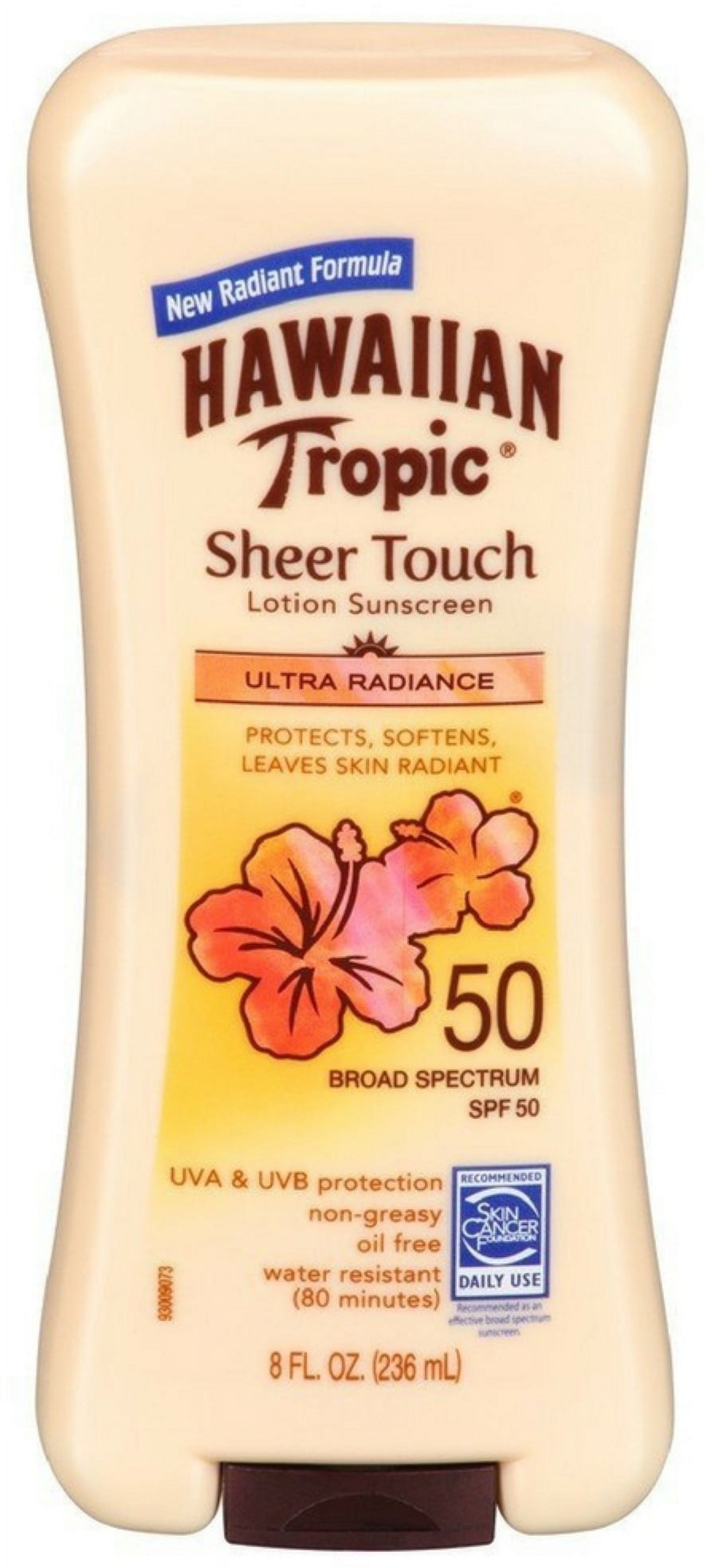 2 Pack - Hawaiian Tropic Sheer Touch Sunscreen SPF 50 Plus 8 oz Hawaiian Tropic