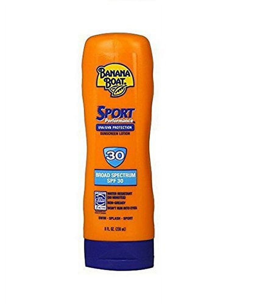 Banana Boat Sport Performance Sunscreen w/ PowerStay Technology SPF 30 8 Oz Each BANANA BOAT