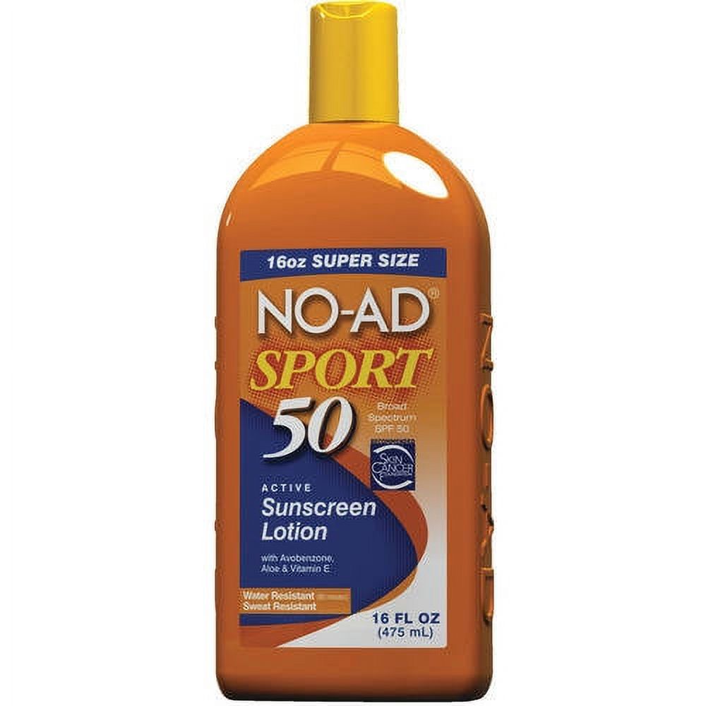 No-Ad Sport Sunscreen Lotion SPF 50, 16.0 FL OZ N/A