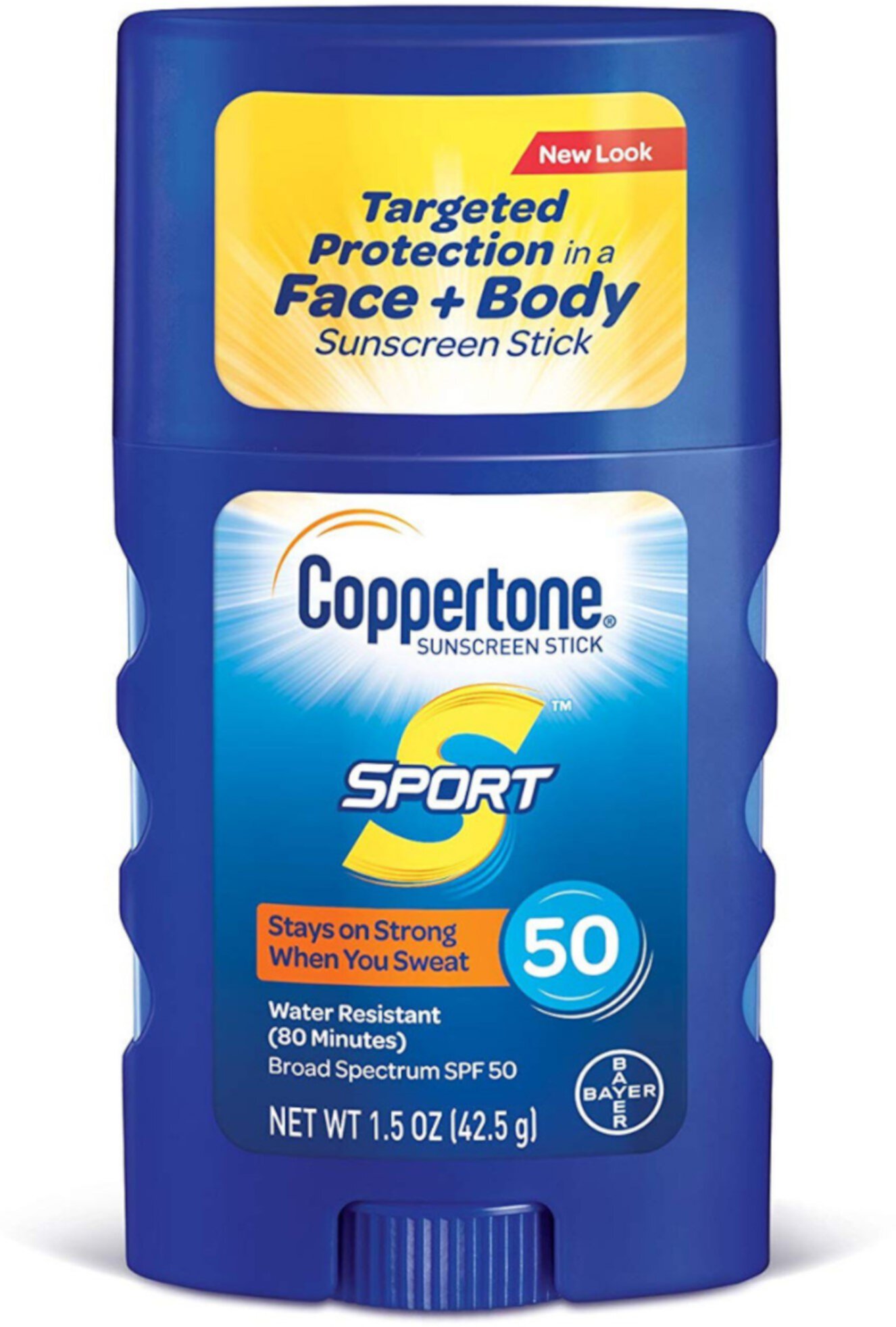 Coppertone Sport Sunscreen Stick Broad Spectrum SPF 50 1.5 oz (Pack of 2) Coppertone