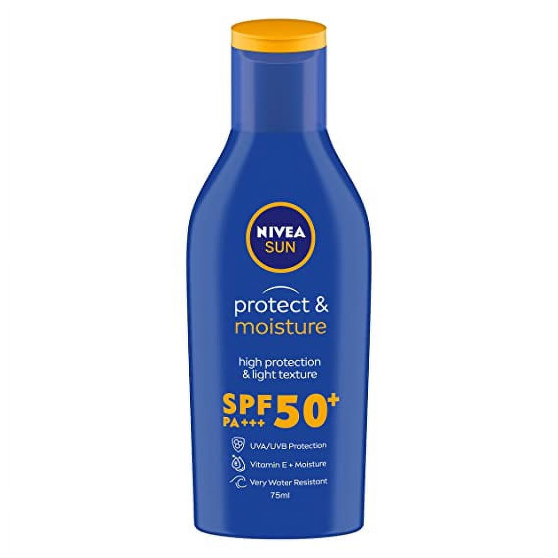 NIVEA Sun Lotion, SPF 50, with UVA & UVB Protection, Water Resistant Sunscreen for Men & Women, 75 ml Nivea