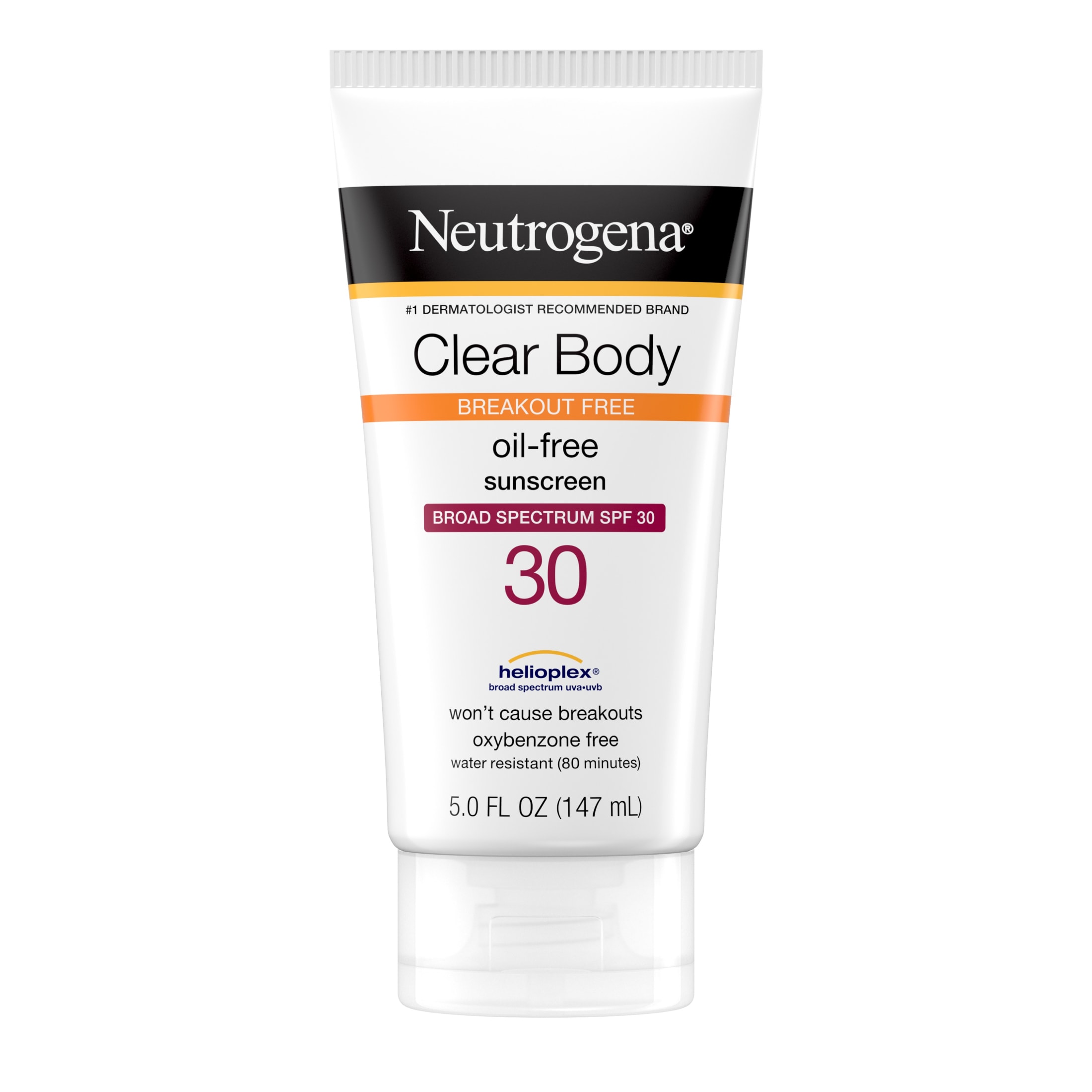 Neutrogena Clear Body Liquid Lotion Sunscreen with SPF 30, 5 fl. oz Neutrogena