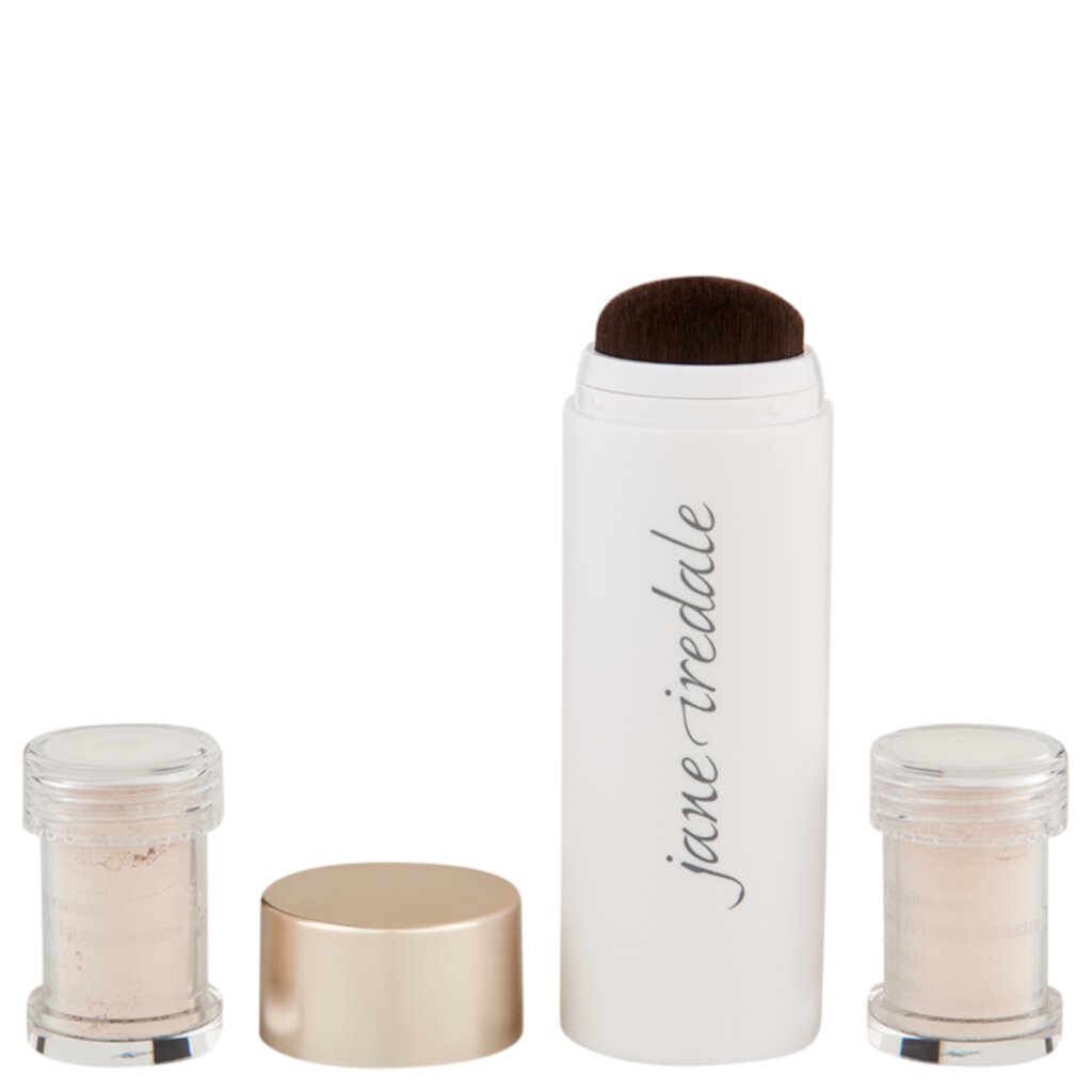 Jane Iredale Powder-Me SPF 30 Dry Sunscreen Refillable Brush + 2 Refills Translucent Jane Iredale