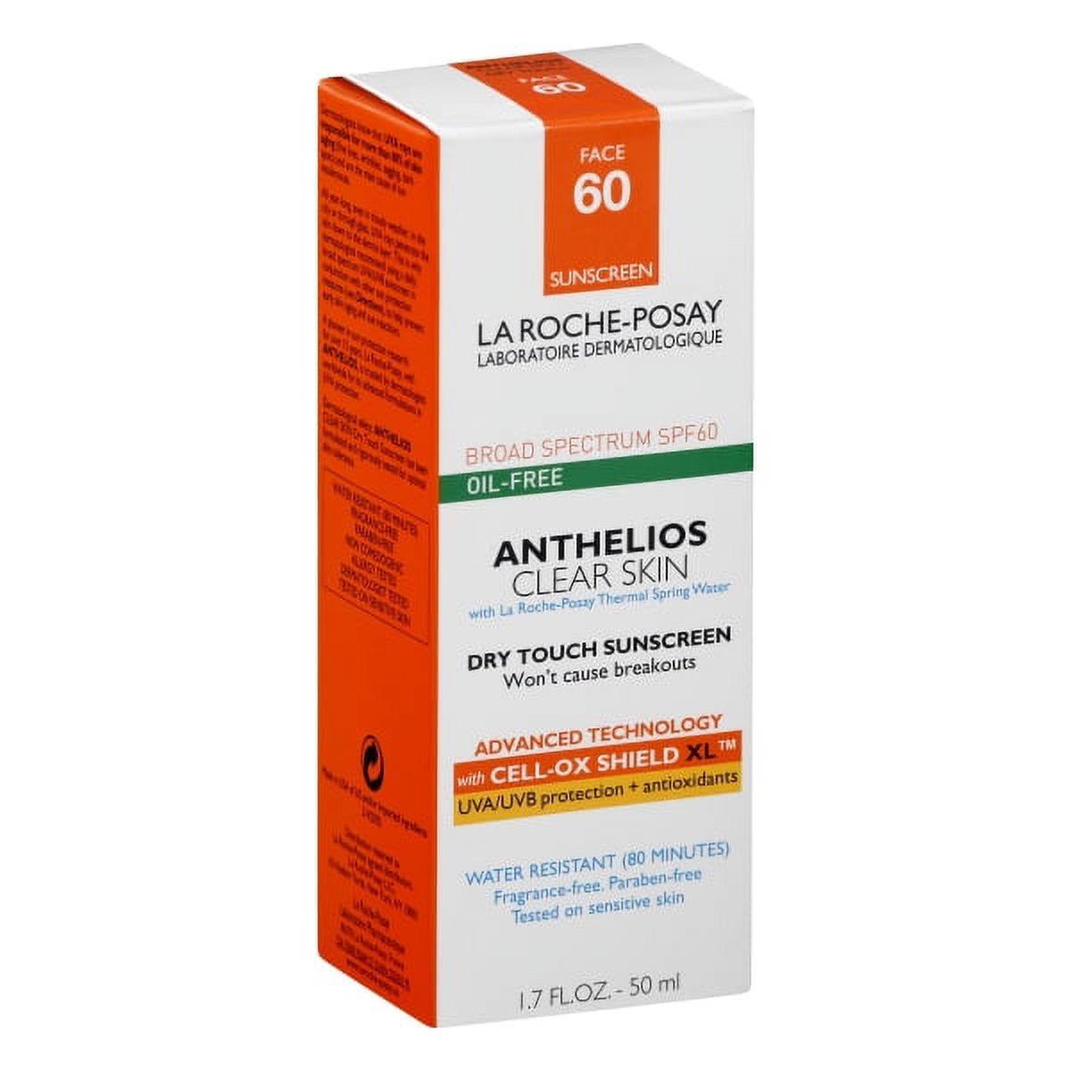 La Roche-Posay Anthelios Clear Skin SPF60 Dry Touch Sunscreen, 1.7oz La Roche-Posay