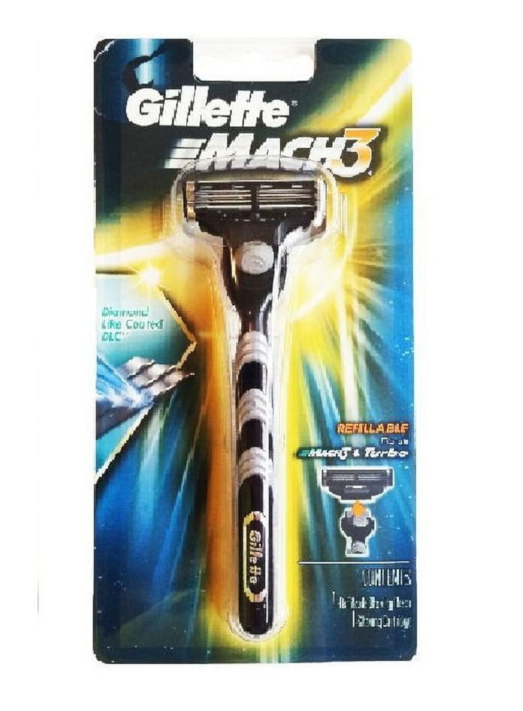 Бритва Mach3 с ручкой, 3 лезвиями и технологией Pivot, Германия Gillette