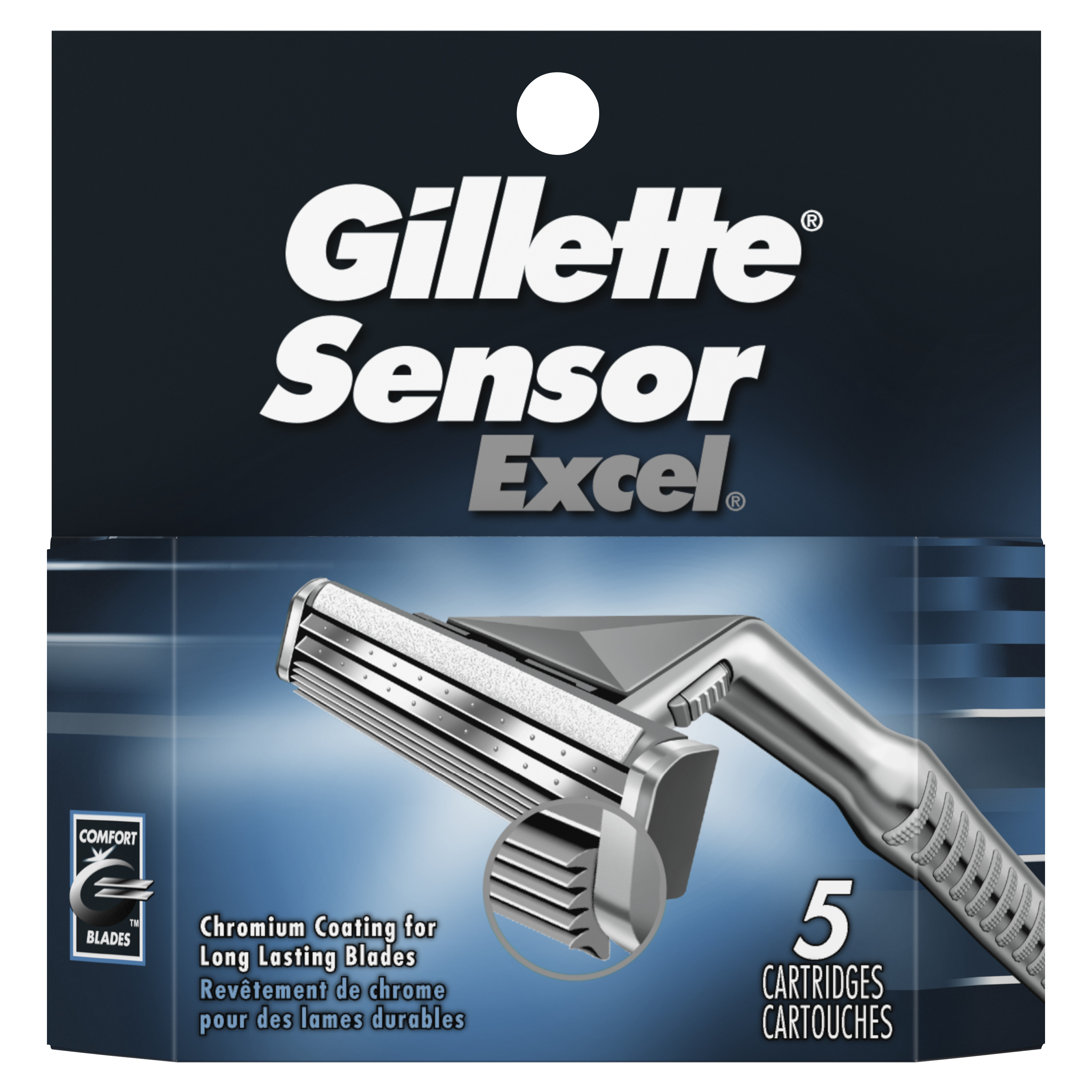 Gillette Sensor Excel Men's Razor Blade Refills - Pack of 5 Gillette